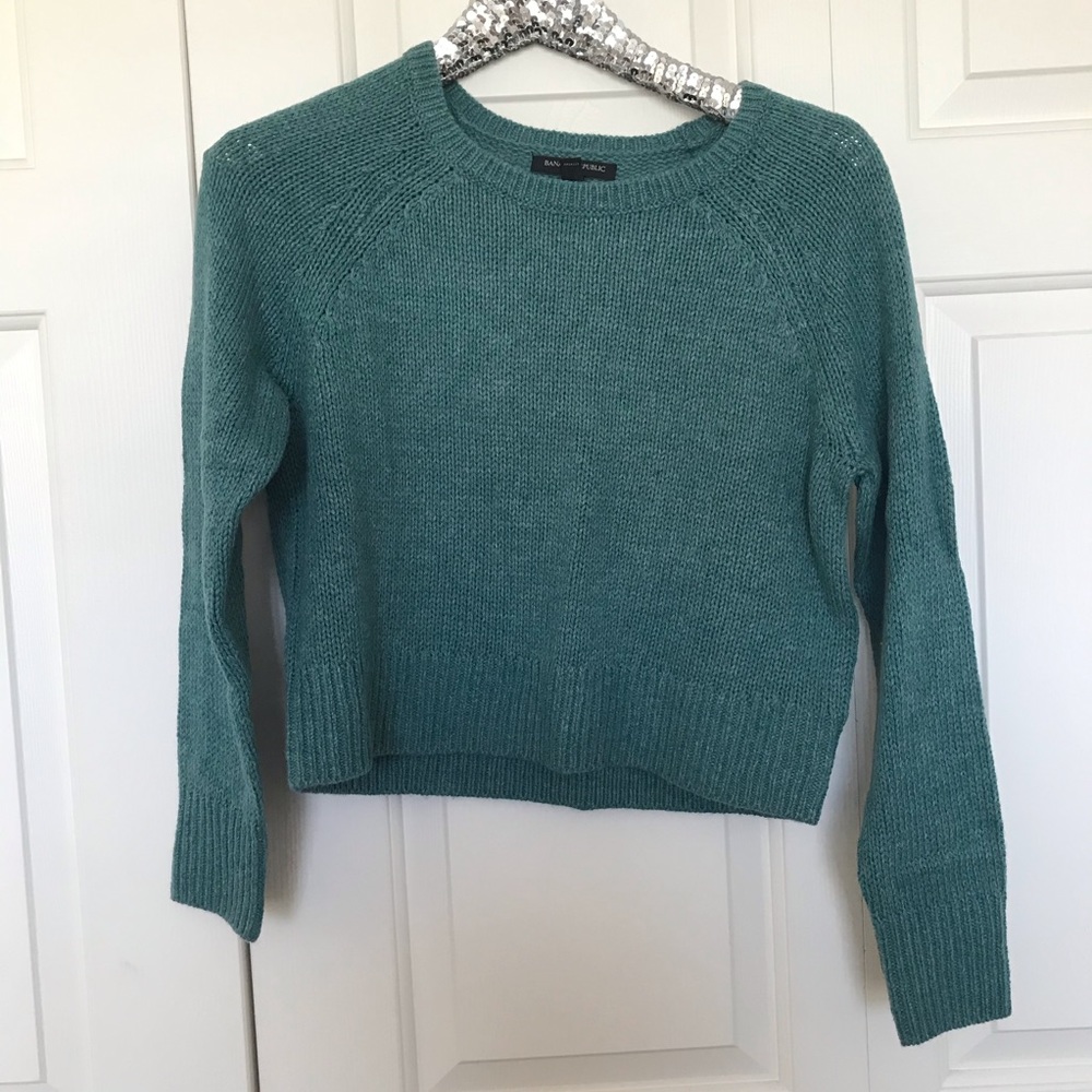 Banana Republic Teal Crewneck Sweater